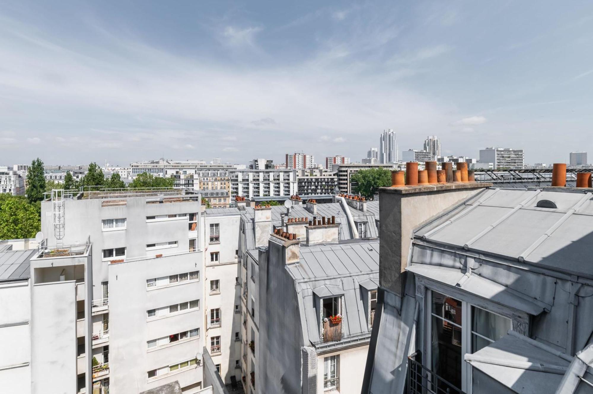 2 Pieces Refait A Neuf Dernier Etage - Paris 19 - 4P - Flat-Guest Exterior foto